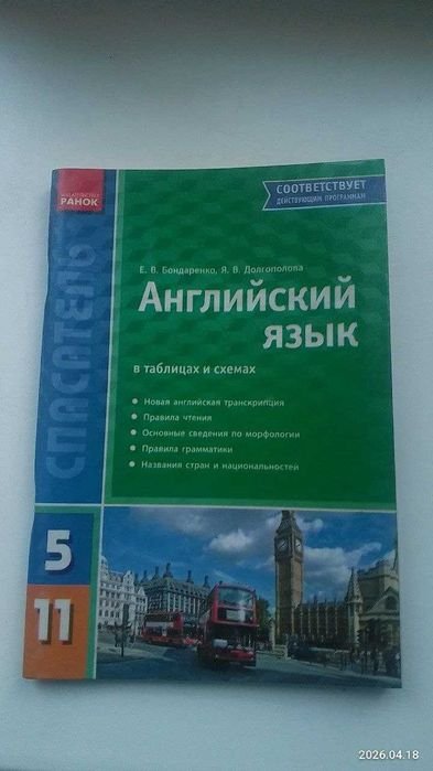 Рятівник. Английский в определениях, таблицах и схемах