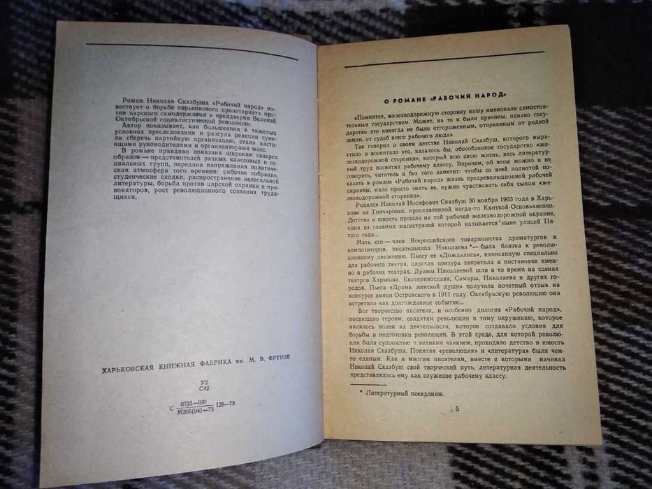 Н. Сказбуш. Рабочий народ
