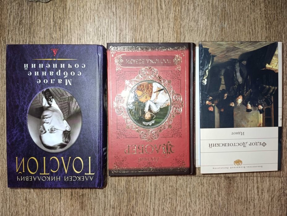 Ф.М. Достоевский. Идиот; Гюстав Флобер. Госпожа Бовари; Гюстав Флобер. Саламбо