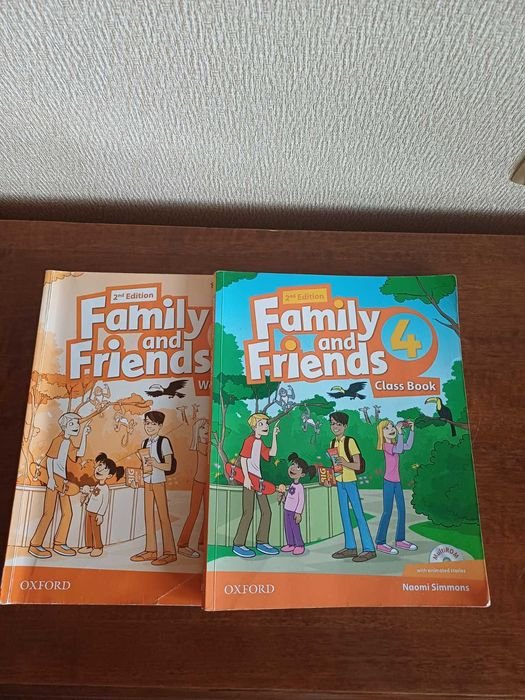 Н. Симмонс. Тетрадь и учебник по английскому языку Family and Friends 4 Class Book
