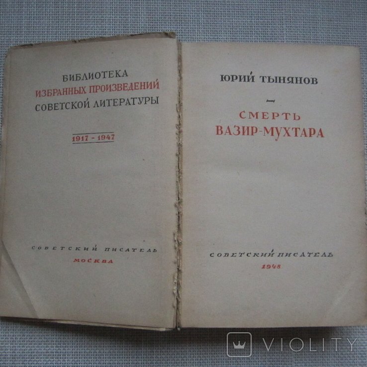 Ю. Н. Тынянов. Смерть ВазирМухтара